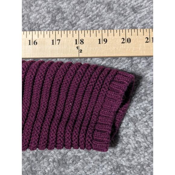 Vince Camuto Tunic Sweater Women Size L Longer Length Textured Knit Purple R72 - Picture 14 of 14